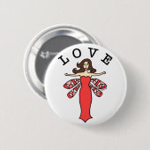 Dragonfly Fairy Love Button (Voorkant /achterkant)