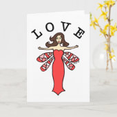 Dragonfly Fairy Love Note Kaart (Gele Bloem)
