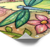 Dragonfly Fairy Poster van Molly Harrison (Hoek)