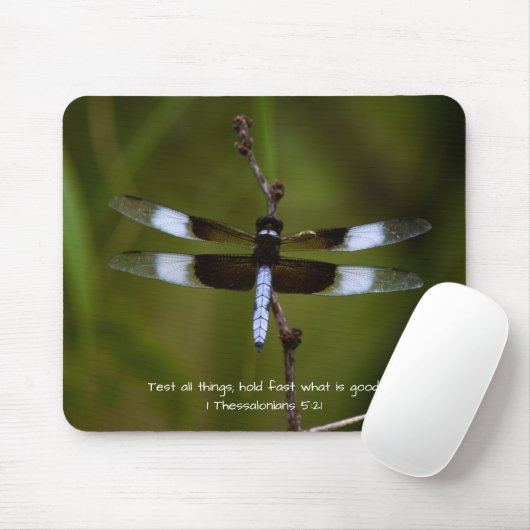 Dragonfly Faith Bible Verse Mouse Pad Muismat (Met muis)