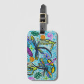 Dragonfly Fantasy  Bagagelabel (Voorkant (verticaal))