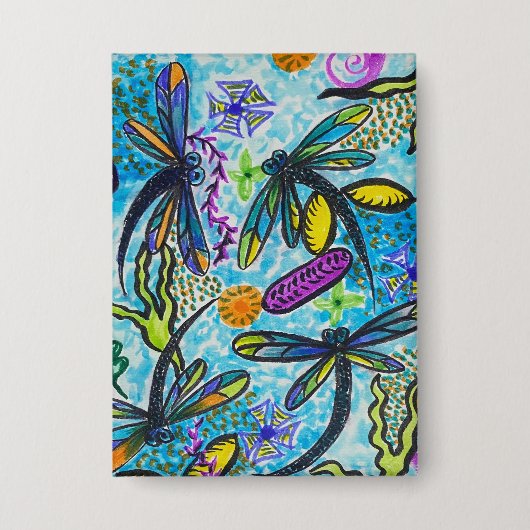 Dragonfly Fantasy Button (Voorkant)