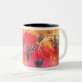 Dragonfly Fantasy Tweekleurige Koffiemok (Voorkant rechts)