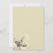 Dragonfly Fantasy Wedding Invitation Kaart (Achterkant)