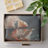 Dragonfly fladdert over perzikbloemen decoupage tissuepapier (Geschenk)