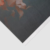 Dragonfly fladdert over perzikbloemen decoupage tissuepapier (Detail)