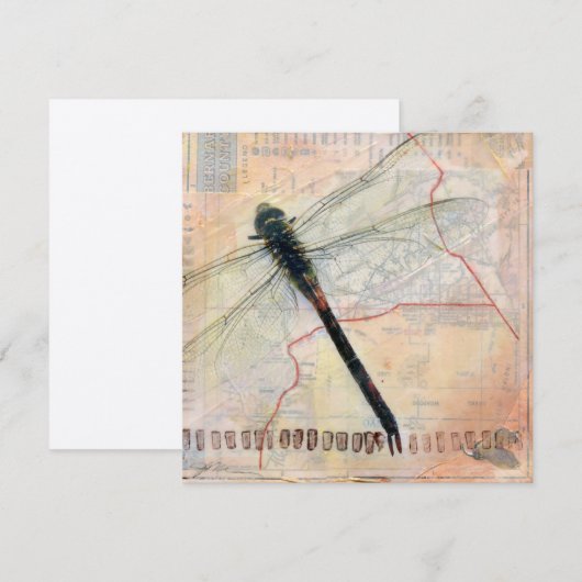 Dragonfly Flat Note Card Notitiekaartje (Voorkant / Achterkant)