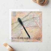 Dragonfly Flat Note Card Notitiekaartje (Voorkant / Achterkant in situ)