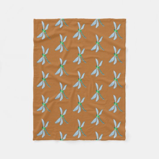 Dragonfly Fleece Deken (Voorkant)