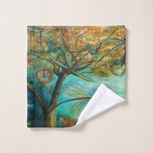 Dragonfly Flirtation Bad Handdoek (Wasdoekje)
