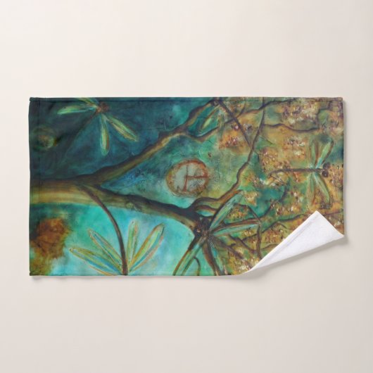 Dragonfly Flirtation Bad Handdoek (Handdoek)