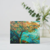 Dragonfly Flirtation Briefkaart (Staand voorkant)