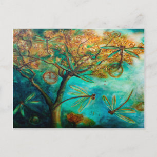 Dragonfly Flirtation Briefkaart