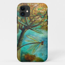 Dragonfly Flirtation iPhone 11 Hoesje
