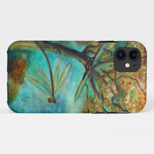 Dragonfly Flirtation Case-Mate iPhone Case (Achterkant (horizontaal))