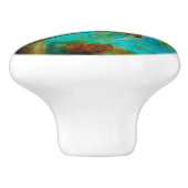 Dragonfly Flirtation Keramische Knop (Zijkant)