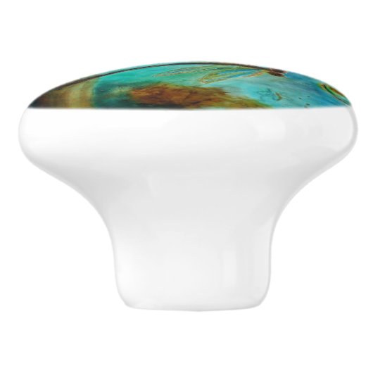 Dragonfly Flirtation Keramische Knop (Zijkant)