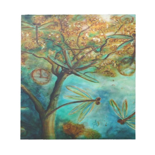 Dragonfly Flirtation Notitieblok (Voorkant)