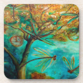 Dragonfly Flirtation Onderzetter (Voorkant)