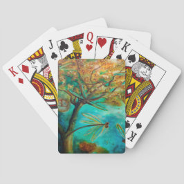 Dragonfly Flirtation Pokerkaarten