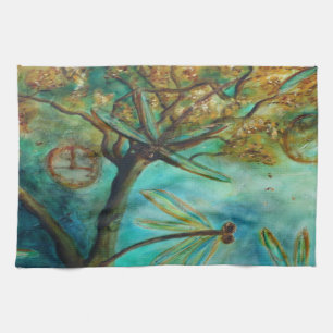 Dragonfly Flirtation Theedoek