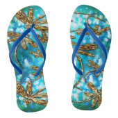 Dragonfly Flit Bubble Thangen Teenslippers (Voetbed)