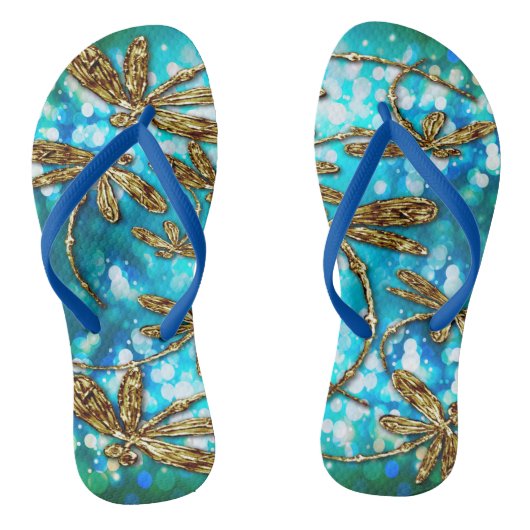 Dragonfly Flit Bubble Thangen Teenslippers (Voetbed)
