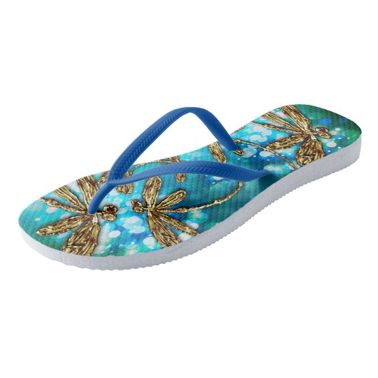 Dragonfly Flit Bubble Thangen Teenslippers (Schuin)