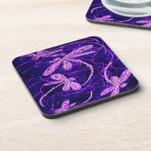 Dragonfly Flit Disco Bier Onderzetter (Linkerzijde)