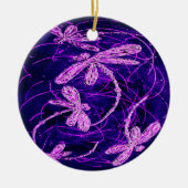 Dragonfly Flit Disco Keramisch Ornament (Voorkant)