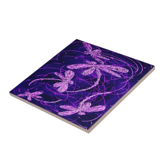 Dragonfly Flit Disco Tegeltje (Zijkant)