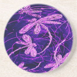 Dragonfly Flit Disco Zandsteen Onderzetter