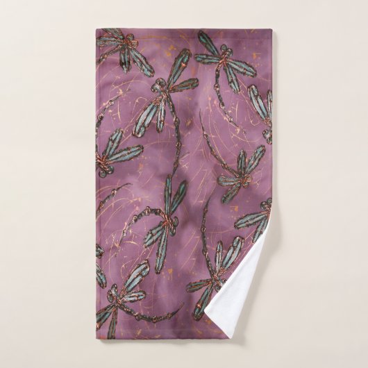 Dragonfly Flit Dusky Roos Bad Handdoek (Handdoek)