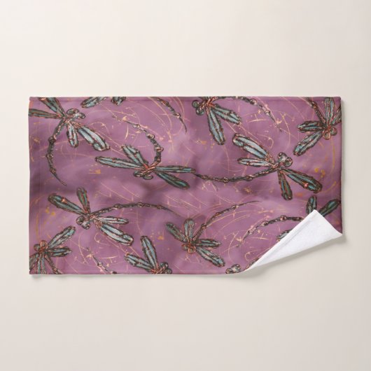 Dragonfly Flit Dusky Roos Bad Handdoek (Handdoek)