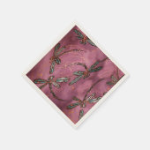 Dragonfly Flit Dusky Roos Servet (Hoek)