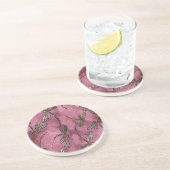 Dragonfly Flit Dusky Roos Zandsteen Onderzetter (Zijkant)