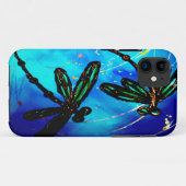 Dragonfly Flit Electric Blue Case-Mate iPhone Case (Achterkant (horizontaal))