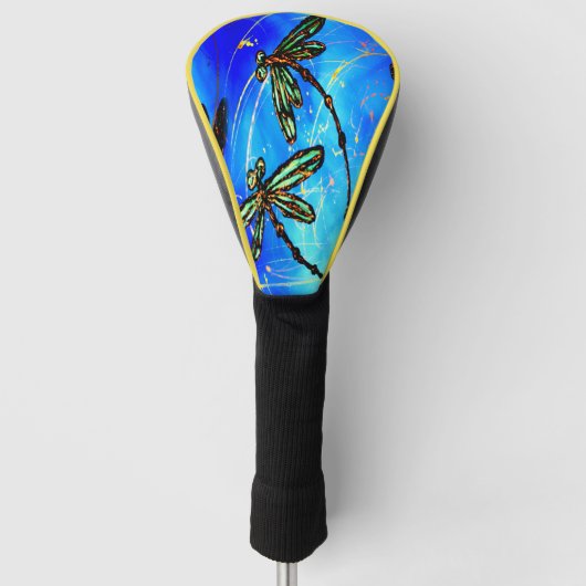 Dragonfly Flit Electric Blue Golfheadcover (Voorkant)