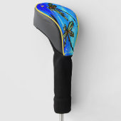 Dragonfly Flit Electric Blue Golfheadcover (Schuin)
