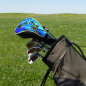 Dragonfly Flit Electric Blue Golfheadcover (Insitu)