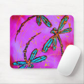 Dragonfly Flit Electric Roze Muismat (Met muis)