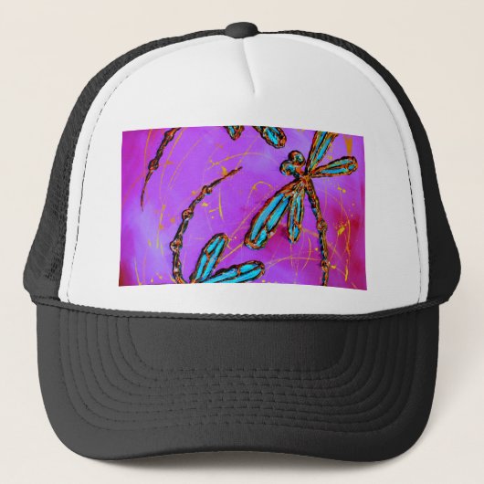 Dragonfly Flit Electric Roze Trucker Pet (Voorkant)