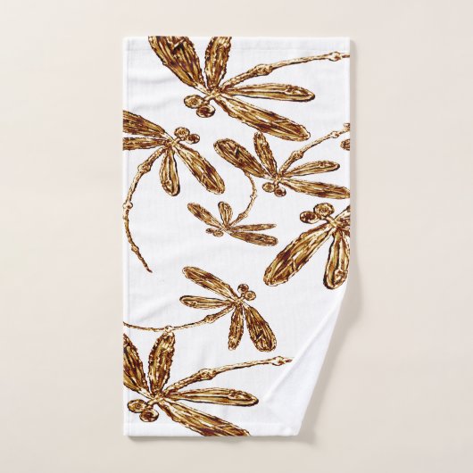 Dragonfly Flit Gold Frenzy Bad Handdoek (Handdoek)