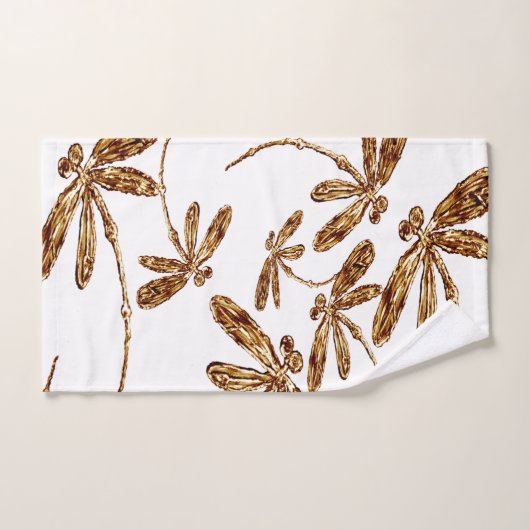 Dragonfly Flit Gold Frenzy Bad Handdoek (Handdoek)