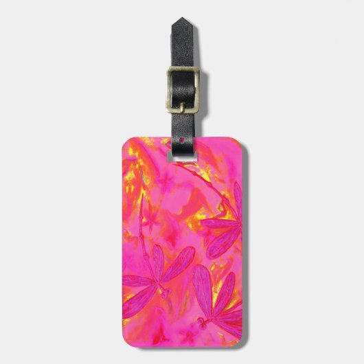 Dragonfly Flit Hazy Days Bagagelabel (Voorkant verticaal)