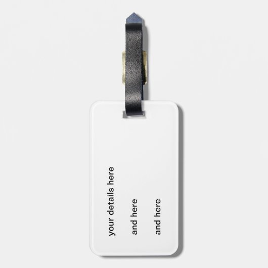 Dragonfly Flit Hazy Days Bagagelabel (Achterkant verticaal)