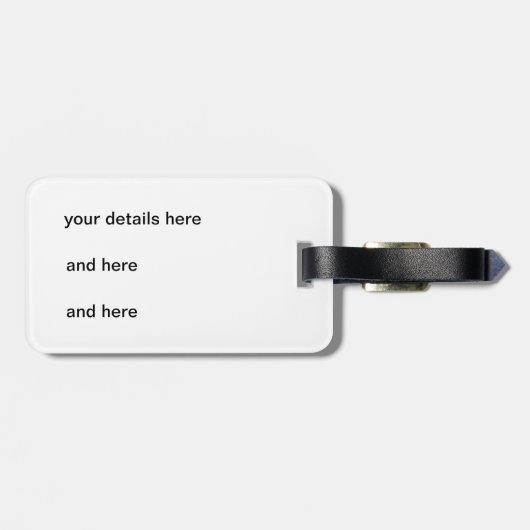 Dragonfly Flit Hazy Days Bagagelabel (Achterkant horizontaal)