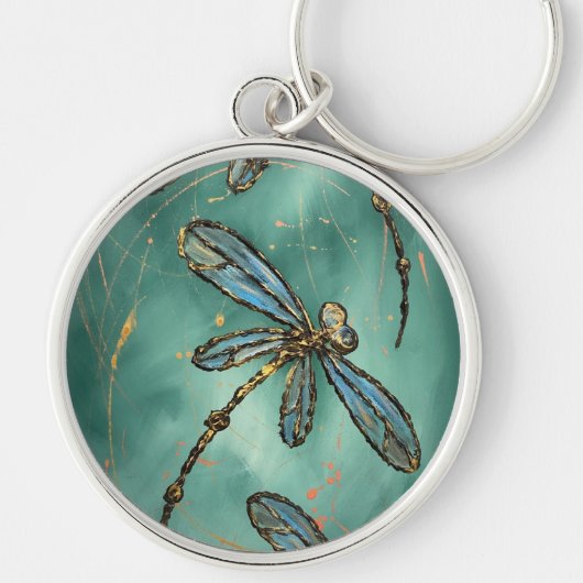 Dragonfly Flit Myrtle Green Sleutelhanger (Voorkant)