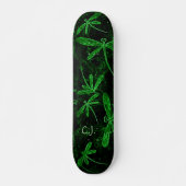 Dragonfly Flit Neon Green Skateboard Deck (Voorkant)