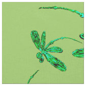 Dragonfly Flit Neon Green Stof (Close Up)